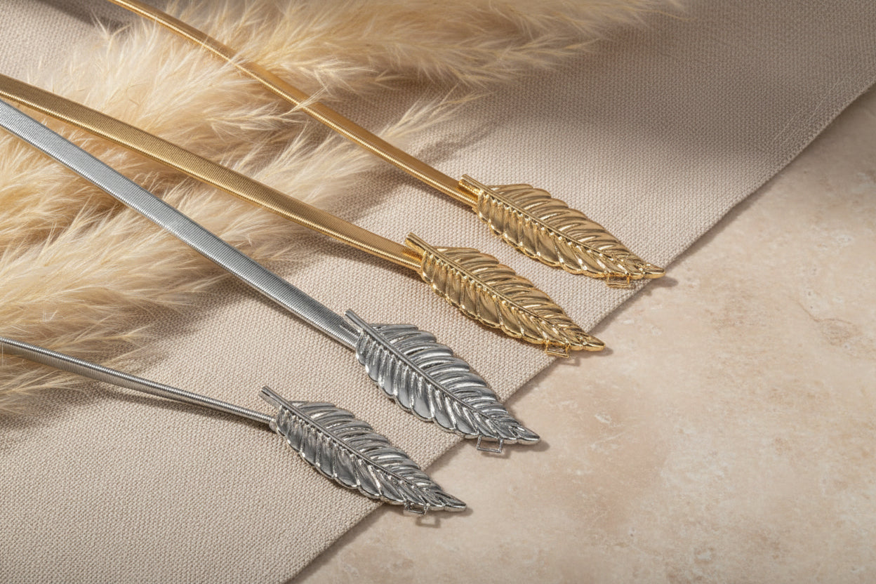 Leaf Chain Belt im Boho Chic – Antique Gold & Silver