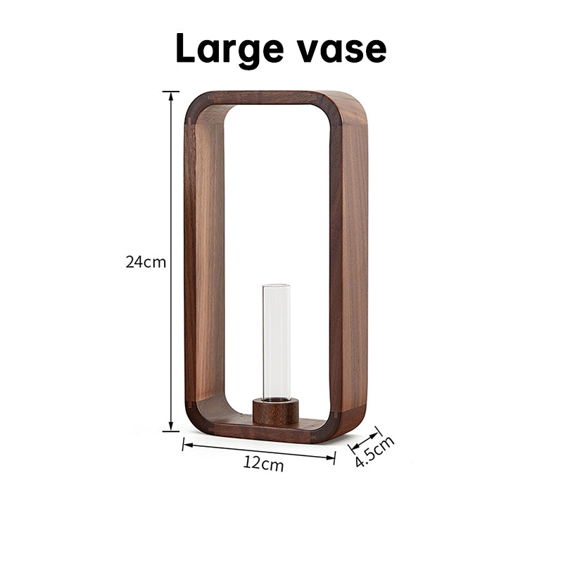 Pure Walnut – Minimalistische Deko-Vase für Trockenblumen