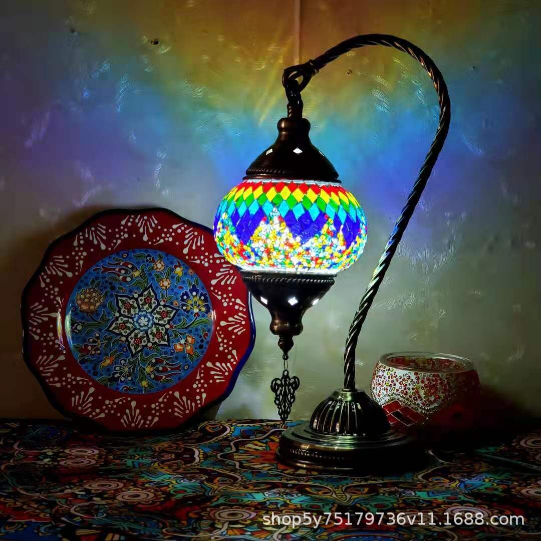 Boho-Mosaiklampe im marokkanischen Stil – stimmungsvolle Beleuchtung für Zuhause & Café