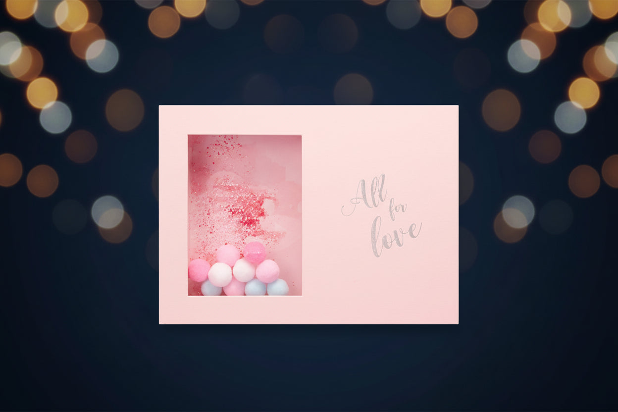 Pastel Dream – Dreidimensionale Geschenkbox mit Sichtfenster