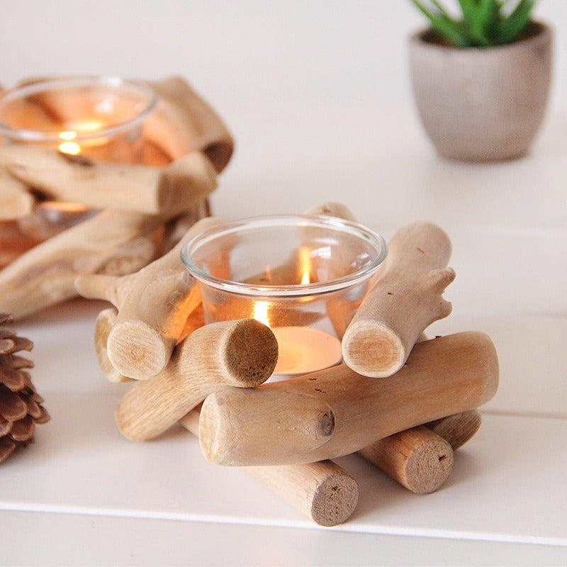 Driftwood Dream – Treibholz-Windlicht
