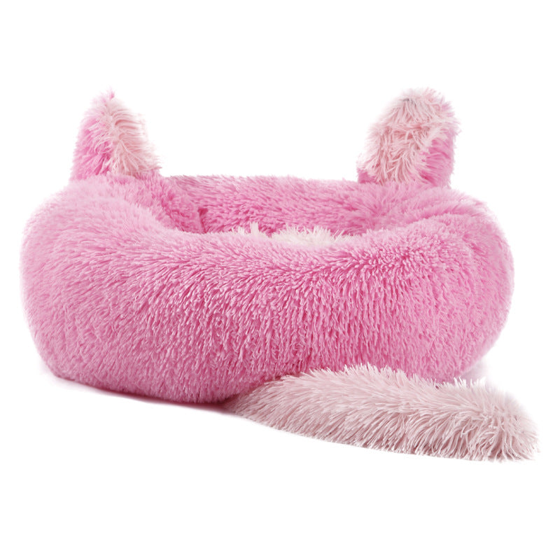 Bunny Dreams: Kuscheliges Haustierbett mit Hasenohren & Extra-Polsterung
