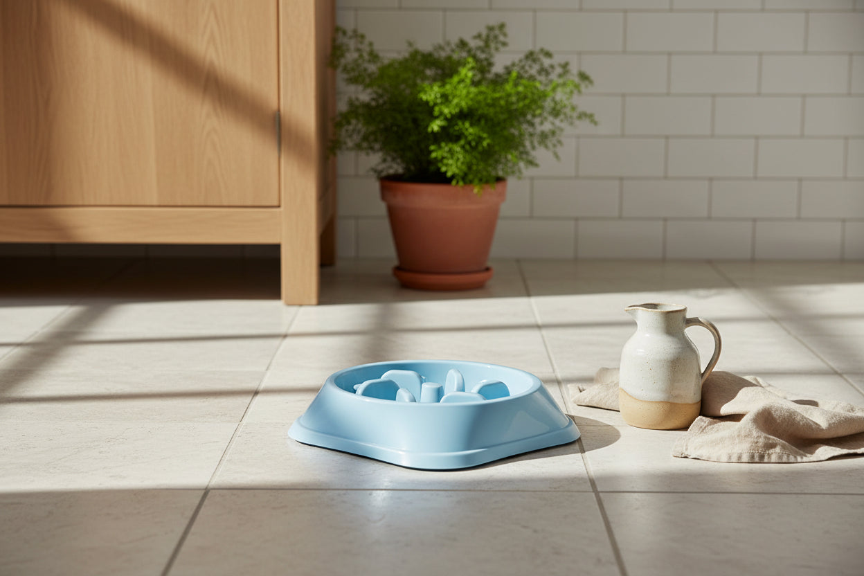 Mindful Feeding: Geometrischer Anti-Schling-Napf für entspannte Mahlzeiten