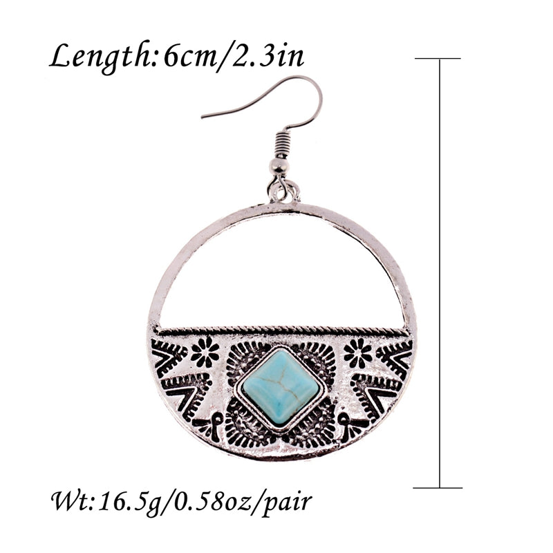 Vintage Galaxie – Ornament-Ohrringe im Ethno-Chic