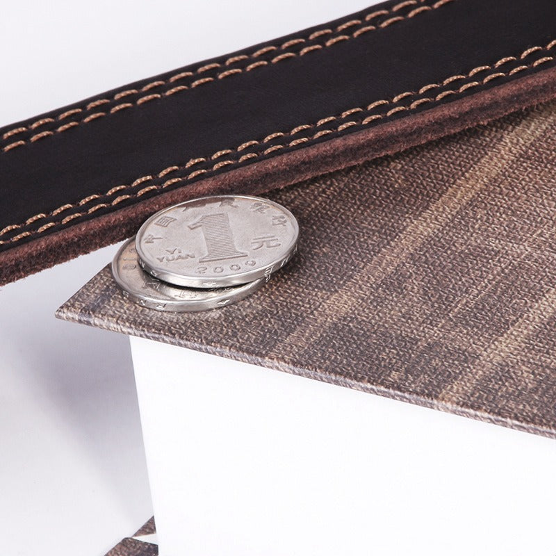 Der Waldläufer: Echtes Vintage-Lederhalsband mit Kupfer-Finish