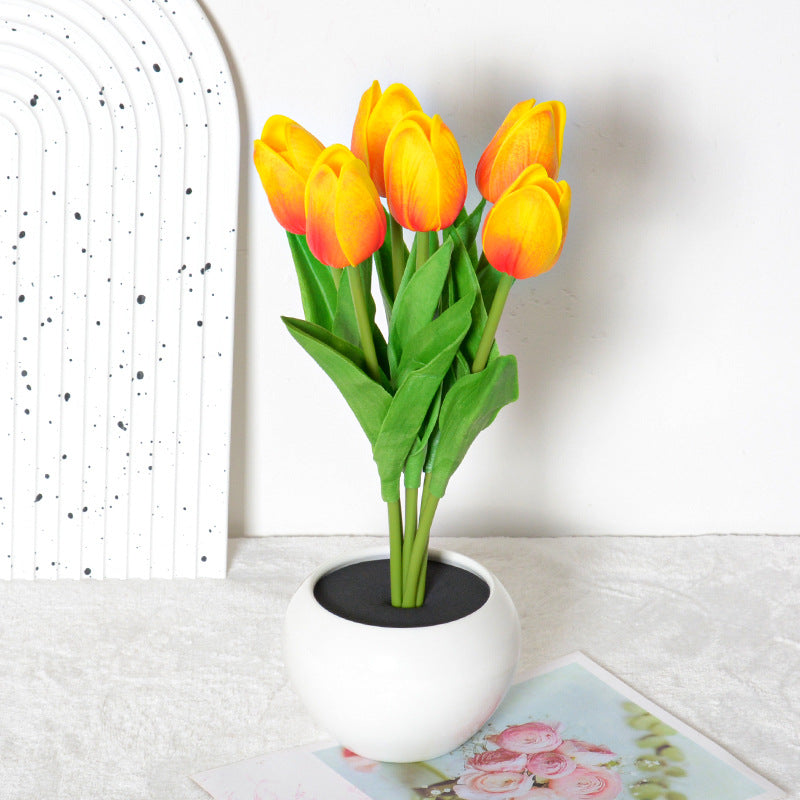 Soft Glow Tulip – Dimmbare LED-Blumenlampe & Event-Highlight
