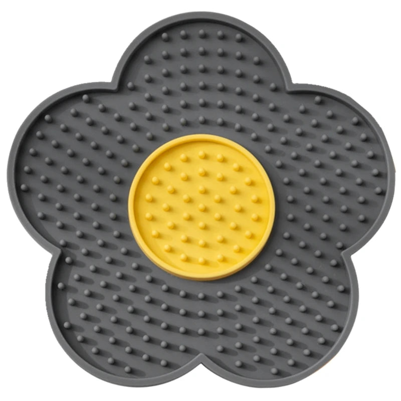 Hundeschnüffel-Matte aus Silikon – Fress- und Leckmatte für Hunde zur Förderung langsamen Fressens und Spaß beim Füttern