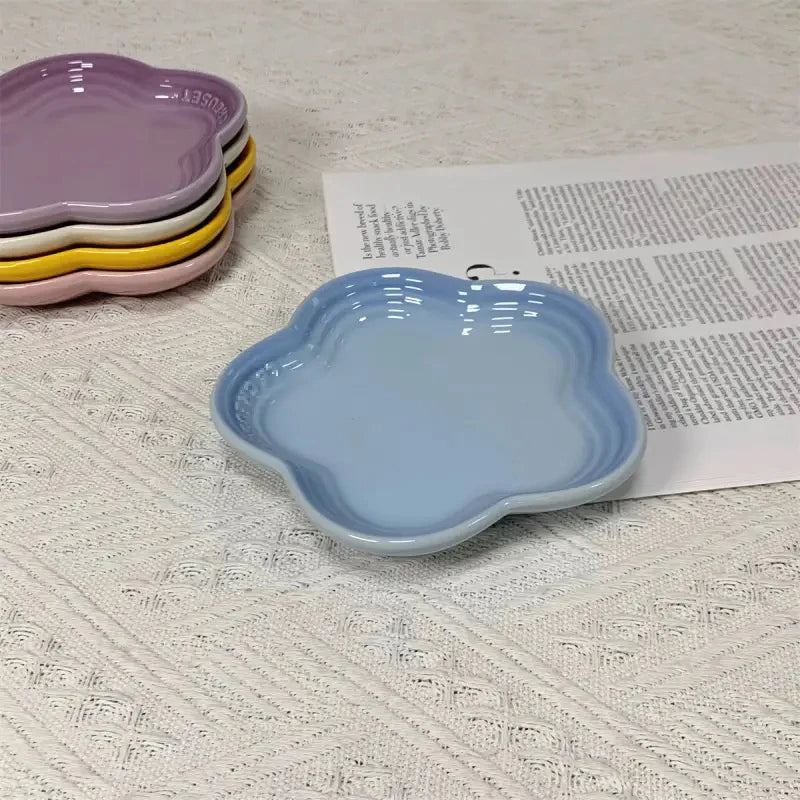 Blütenförmiger Keramik-Futternapf für Katzen – Extra breite, erhöhte Anti-Erbrechungs-Schüssel für eine gesunde Fütterung