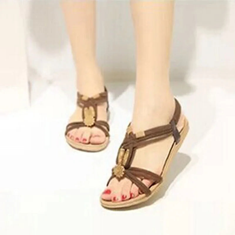 Sommer Damen Sandalen Bohemian Stil – Bequeme Gladiator-Schuhe für Strand und Freizeit