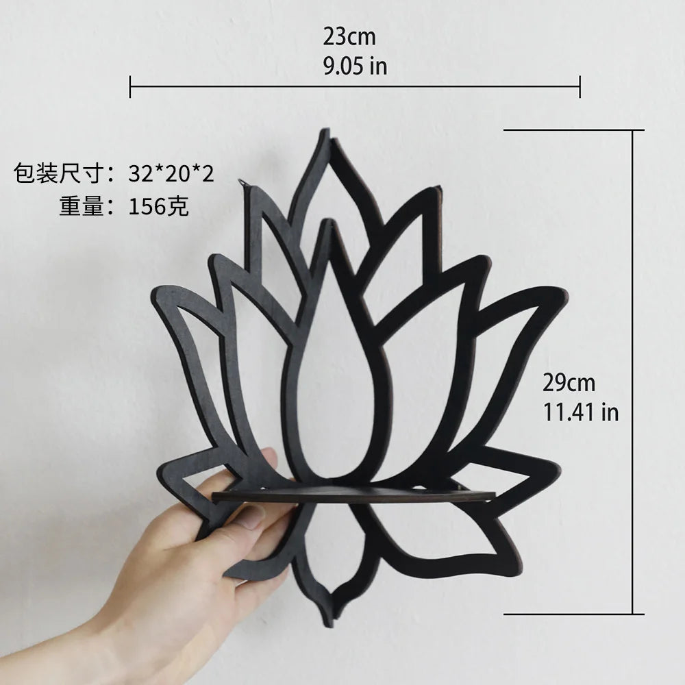 Boho Butterfly Wandregal – Holzregal zur Aufbewahrung und Dekoration für Schmuck und kleine Schätze