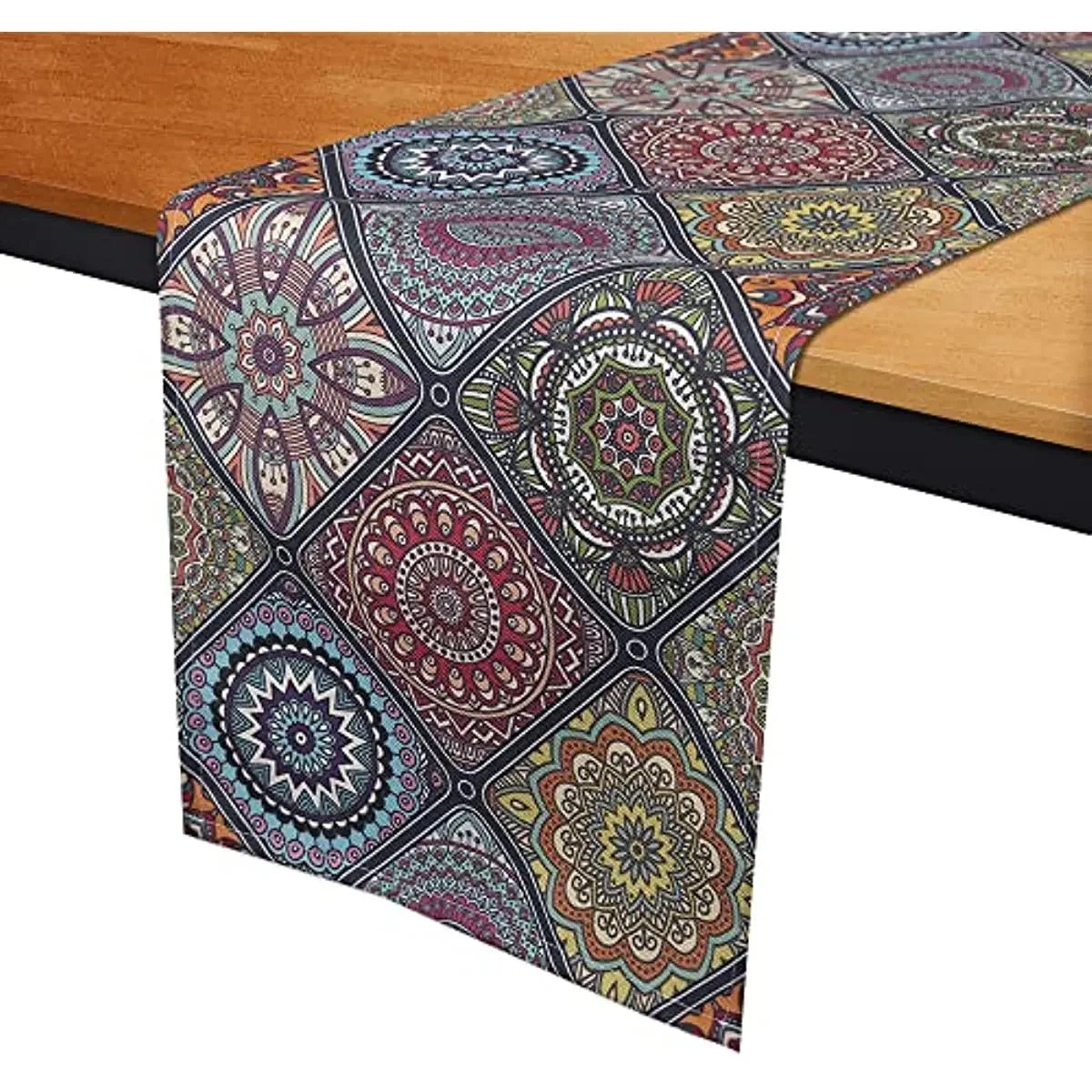 Individuell anpassbarer Leinen-Tischläufer mit Pflanzenmuster – Perfekt für Tischdekoration und besondere Anlässe