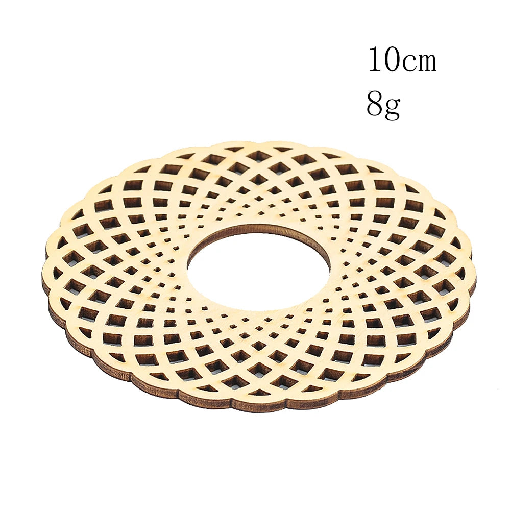 Kreativer Holz-Untersetzer im Cutout-Design – Dekorative Basis für Teekanne, Tisch & Küche im Boho Chic Stil