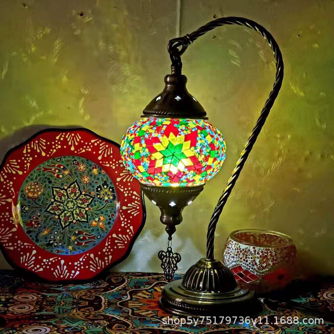 Boho-Mosaiklampe im marokkanischen Stil – stimmungsvolle Beleuchtung für Zuhause & Café