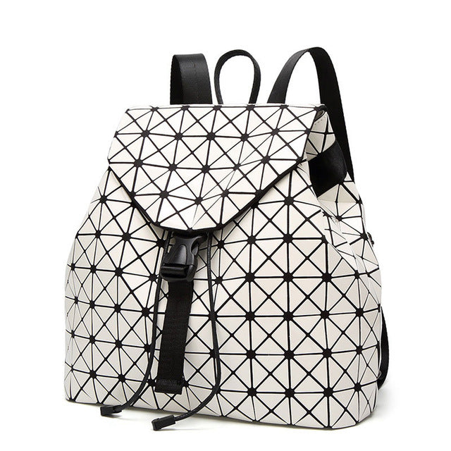 Prism Glow – Geometrischer Hologramm-Rucksack