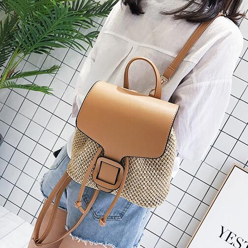 Coastal Chic – Mini-Rucksack im Material-Mix