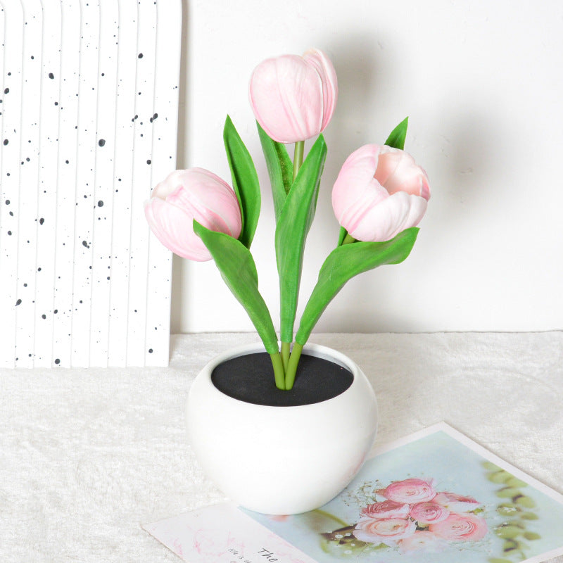Soft Glow Tulip – Dimmbare LED-Blumenlampe & Event-Highlight