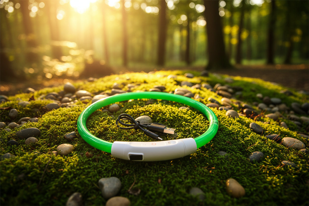 GlowGuard: Wiederaufladbares LED-Sicherheitshalsband