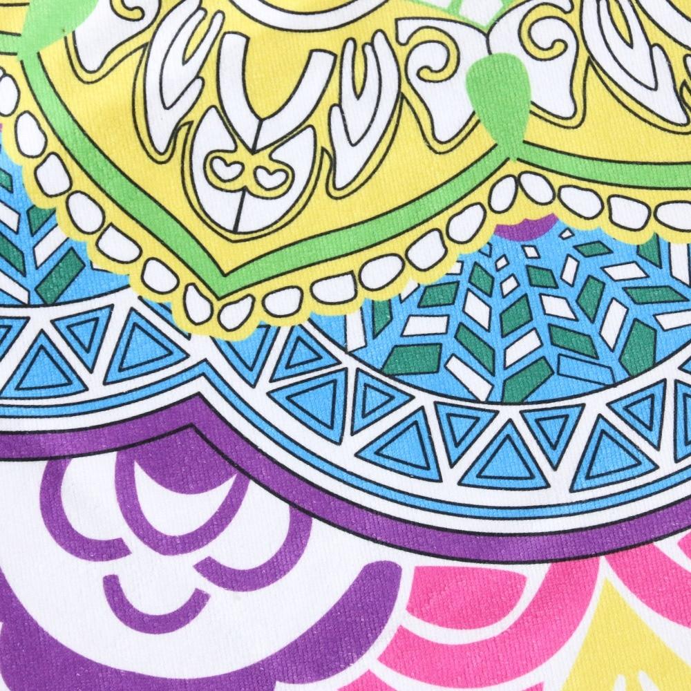 Mandala Sun Wheel: Rundes Boho-Strandtuch & Wandbehang
