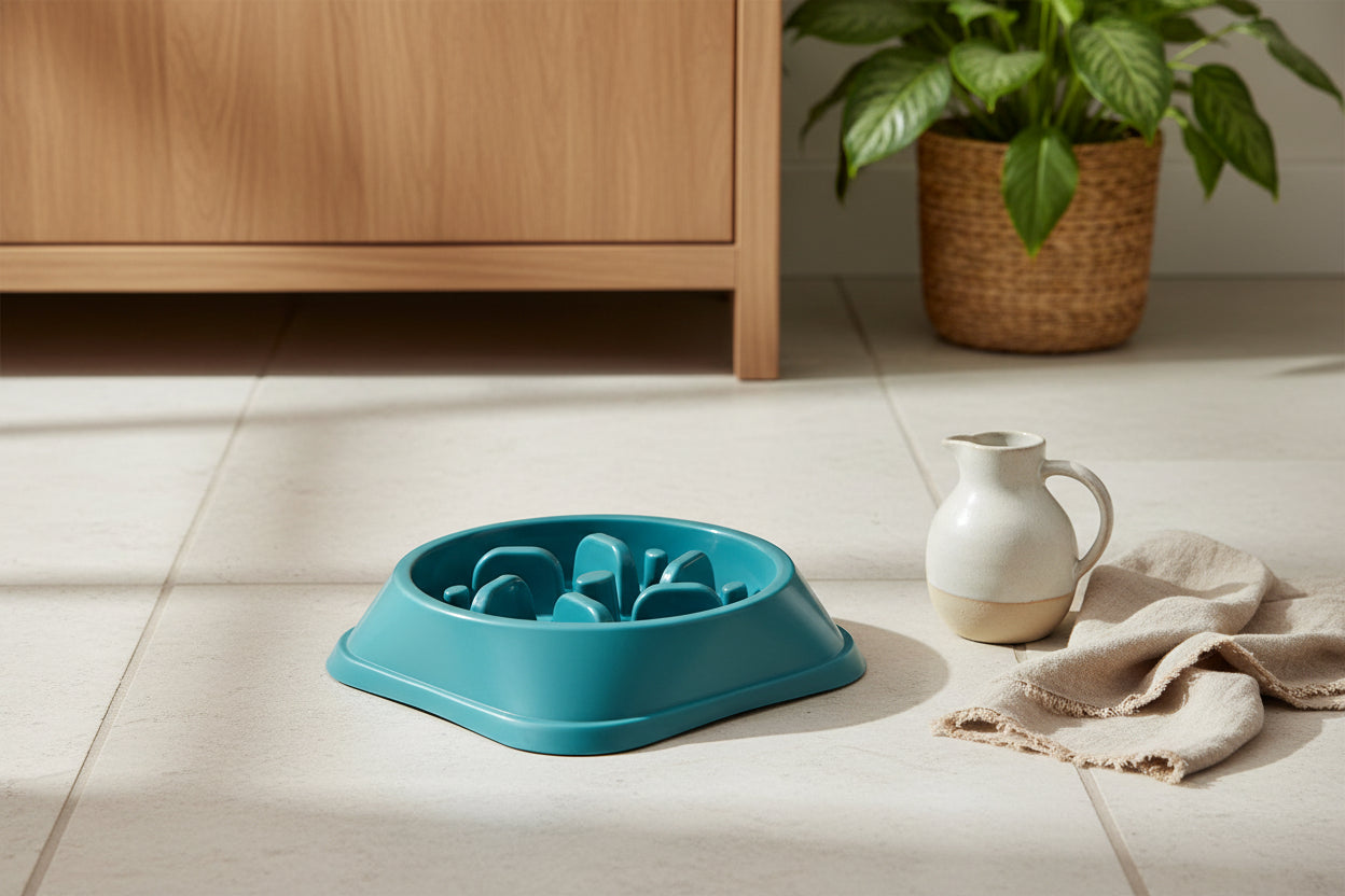 Mindful Feeding: Geometrischer Anti-Schling-Napf für entspannte Mahlzeiten