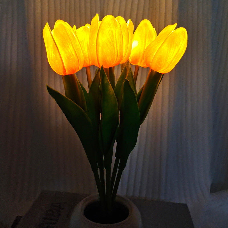 Soft Glow Tulip – Dimmbare LED-Blumenlampe & Event-Highlight