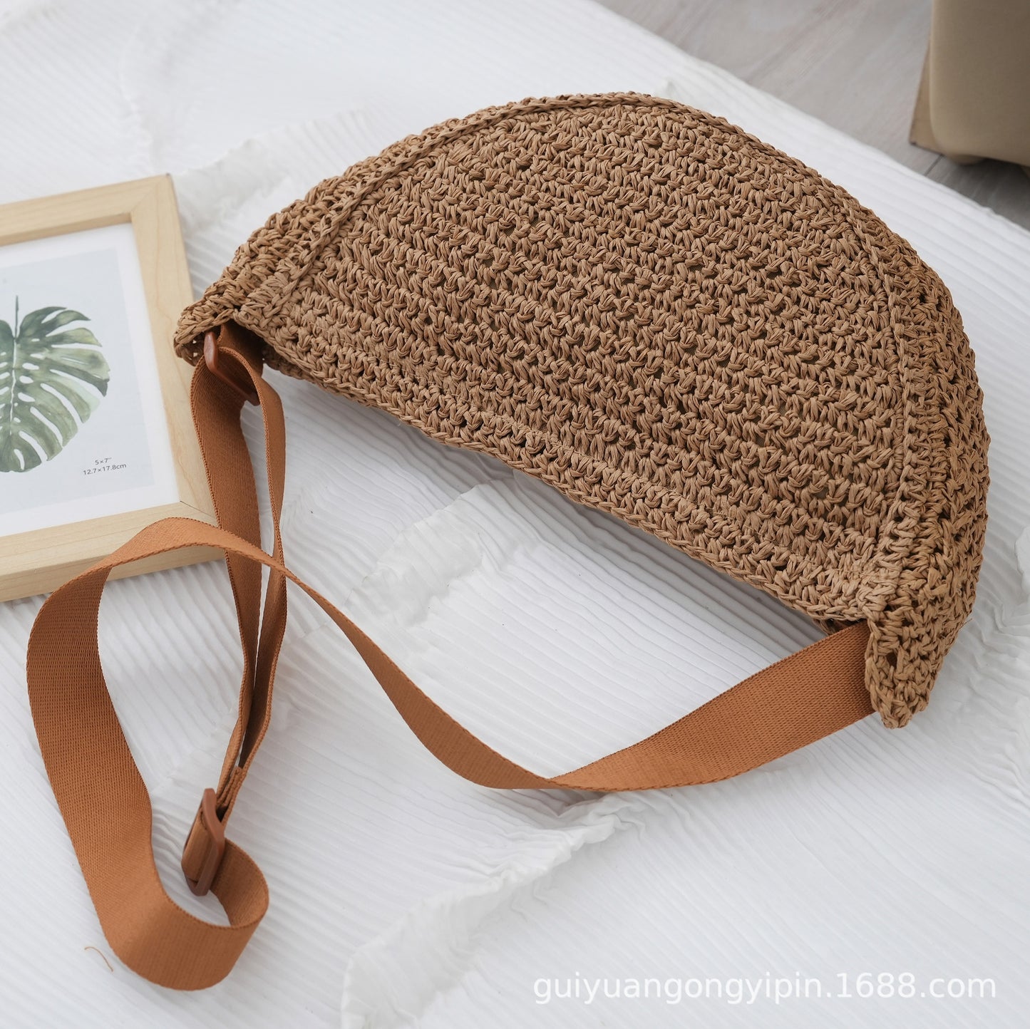 Handgewebte Dumpling-Bag – Sommerliche Crossbody-Tasche für Alltag & Strand