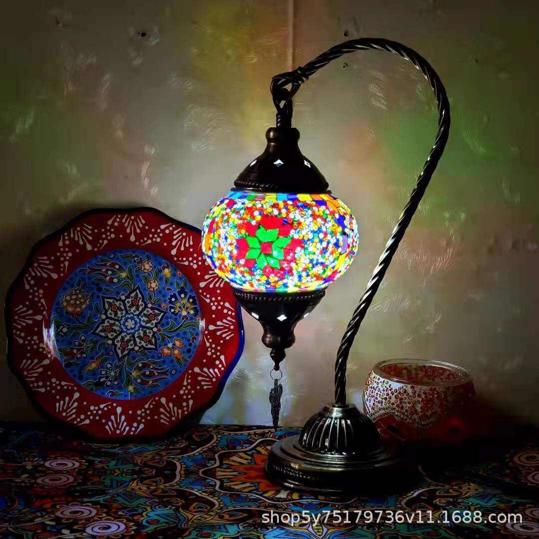 Boho-Mosaiklampe im marokkanischen Stil – stimmungsvolle Beleuchtung für Zuhause & Café