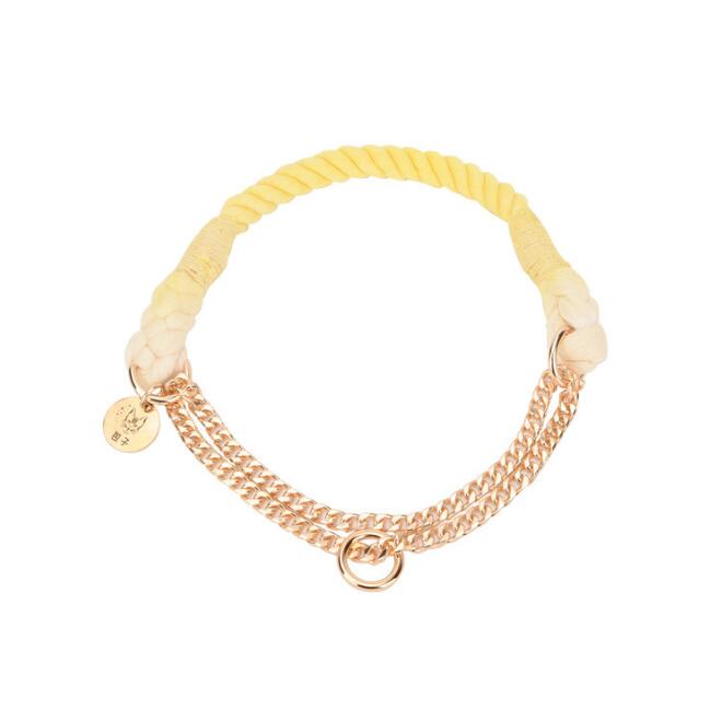 Chroma Drift – Handgeflochtenes Boho-Halsband & Abenteuerleine Set