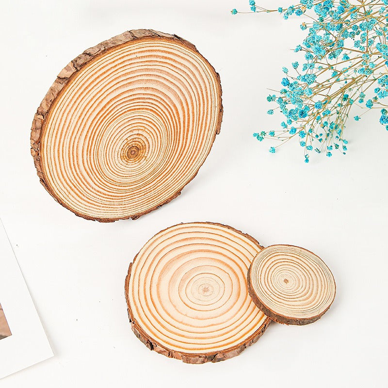 Woodland Canvas: Naturbelassene Kiefernholz-Scheiben für DIY & Deko