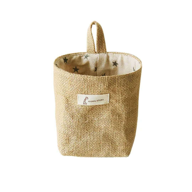Nordische Hänge-Tasche aus Baumwolle & Leinen – vielseitiger Stauraum für Zuhause