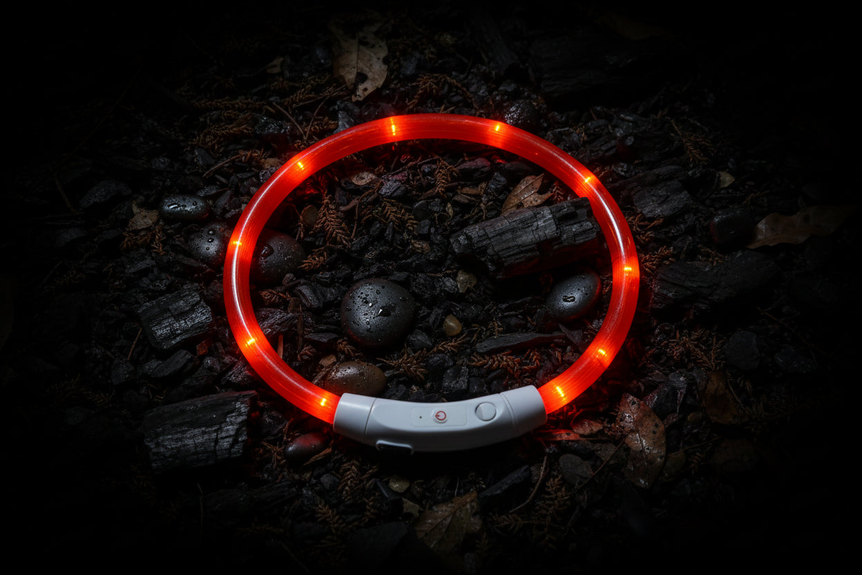 GlowGuard: Wiederaufladbares LED-Sicherheitshalsband