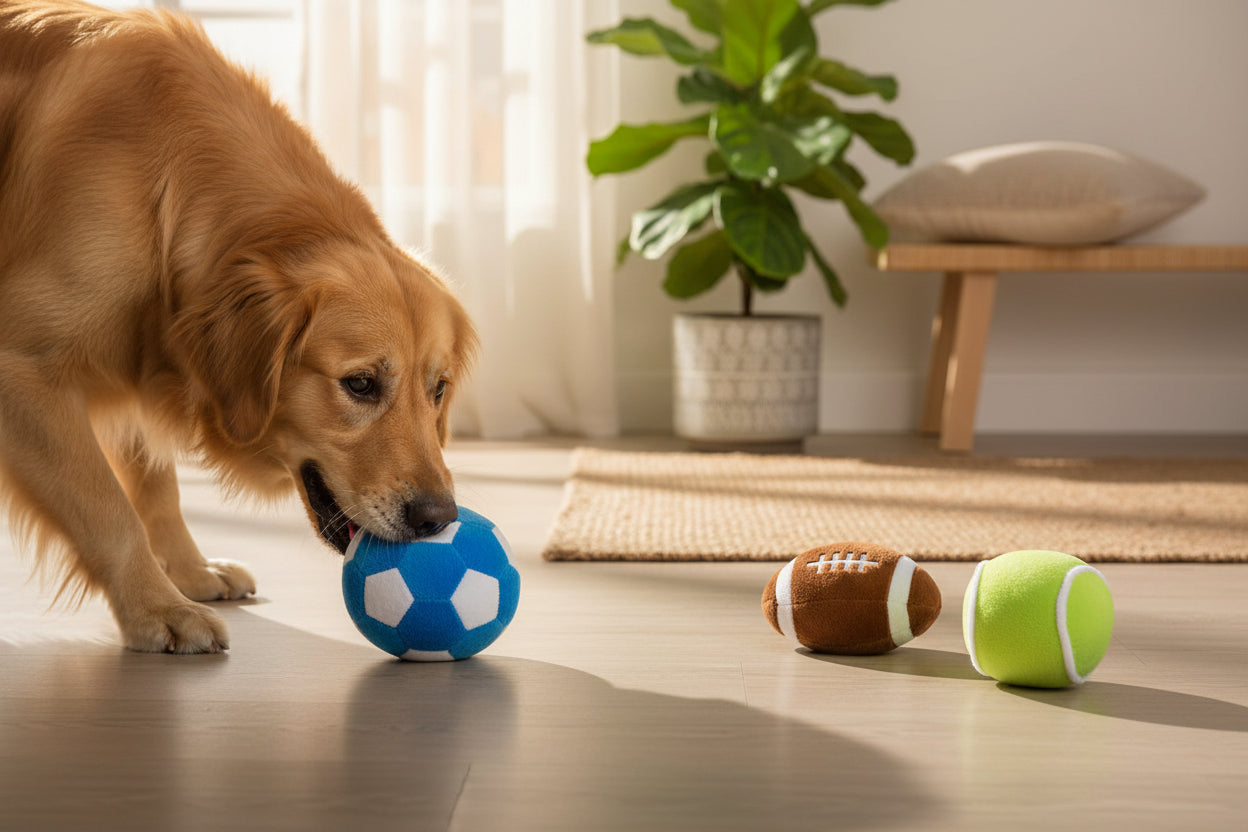 Pure Playful Spirit: Weiche Sportbälle aus Plüsch mit Sound-Effekt