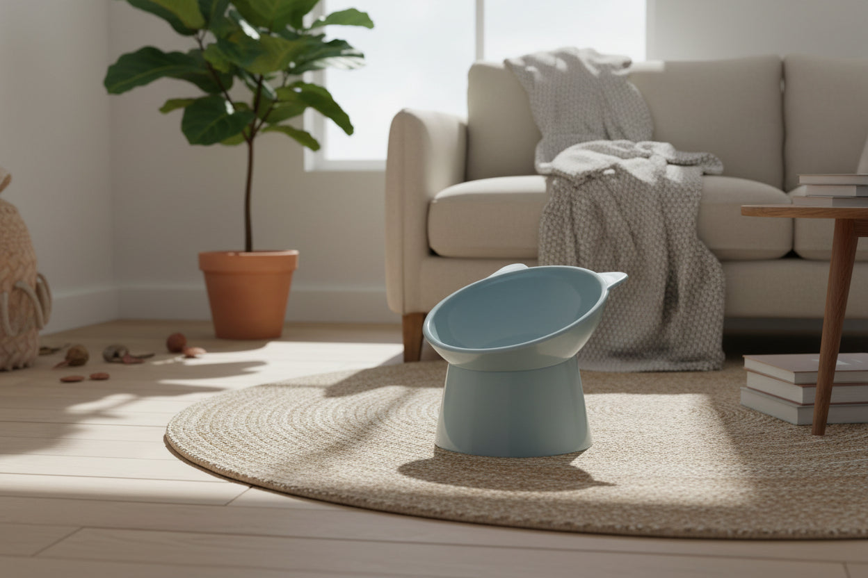 Ergo-Comfort: Orthopädischer Futternapf mit 15° Neigung zur Schonung der Halswirbelsäule