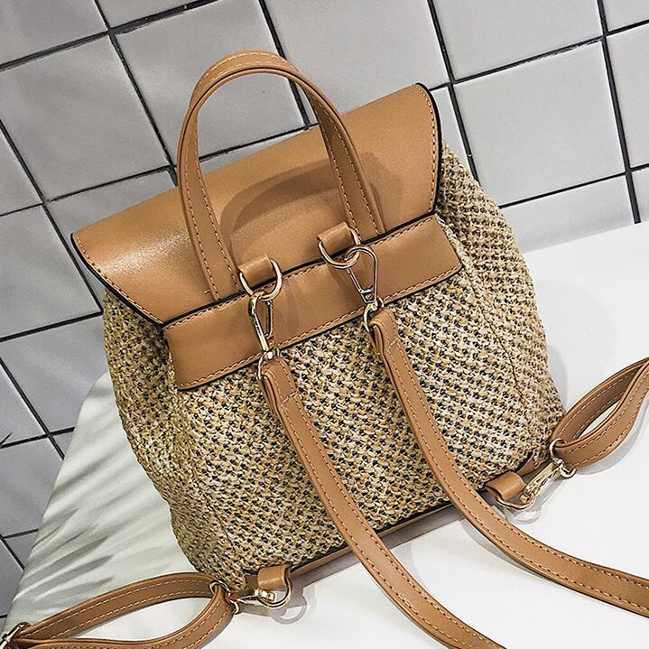 Coastal Chic – Mini-Rucksack im Material-Mix