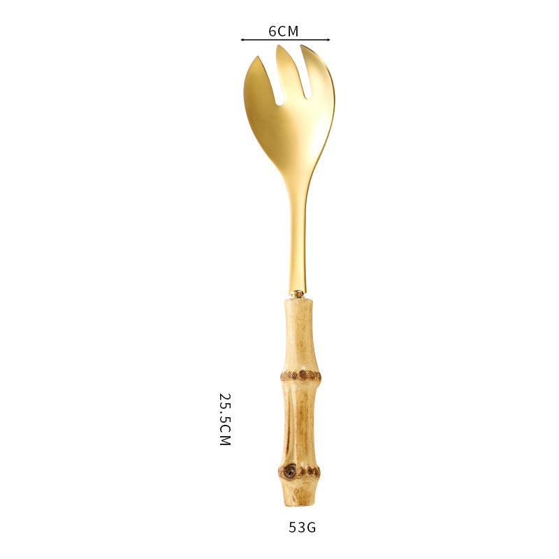 Island Feast – Edles Besteck-Set mit natürlichen Bambusgriffen