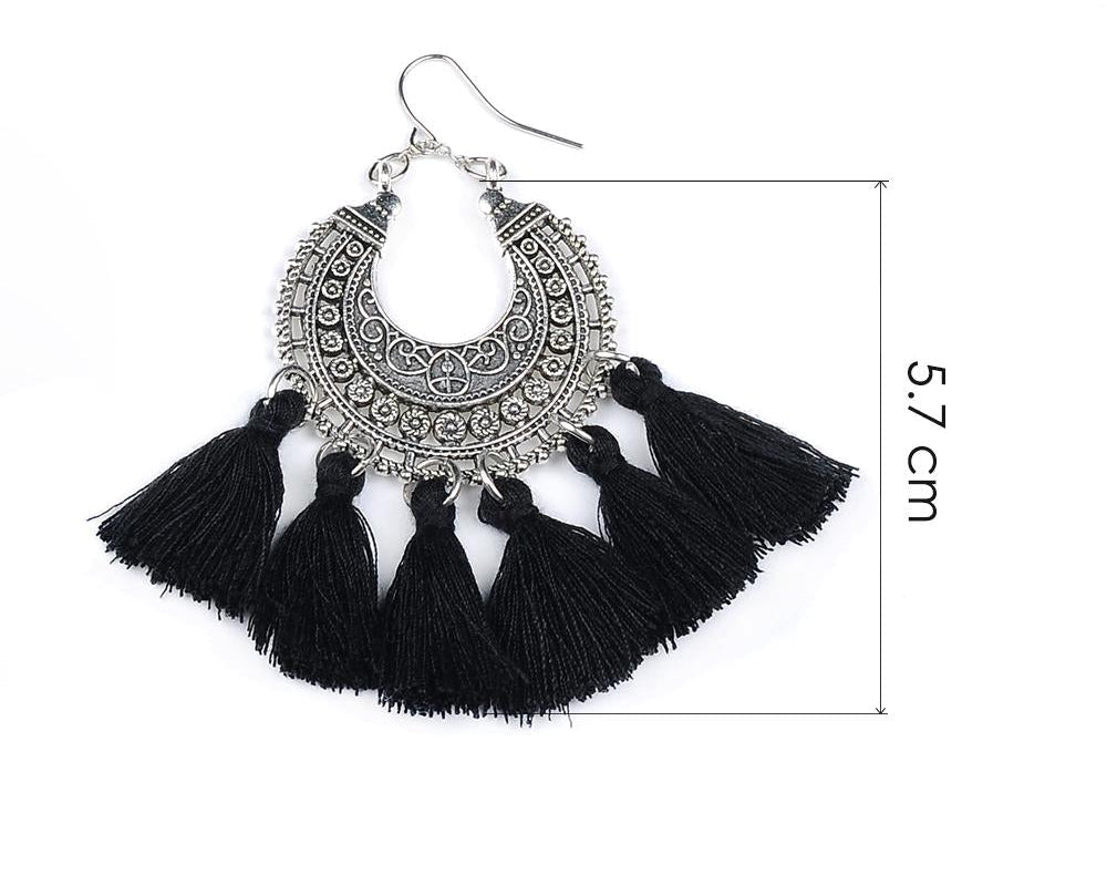 Artilady Vintage Tassel – Statement-Ohrringe im Ethno-Look