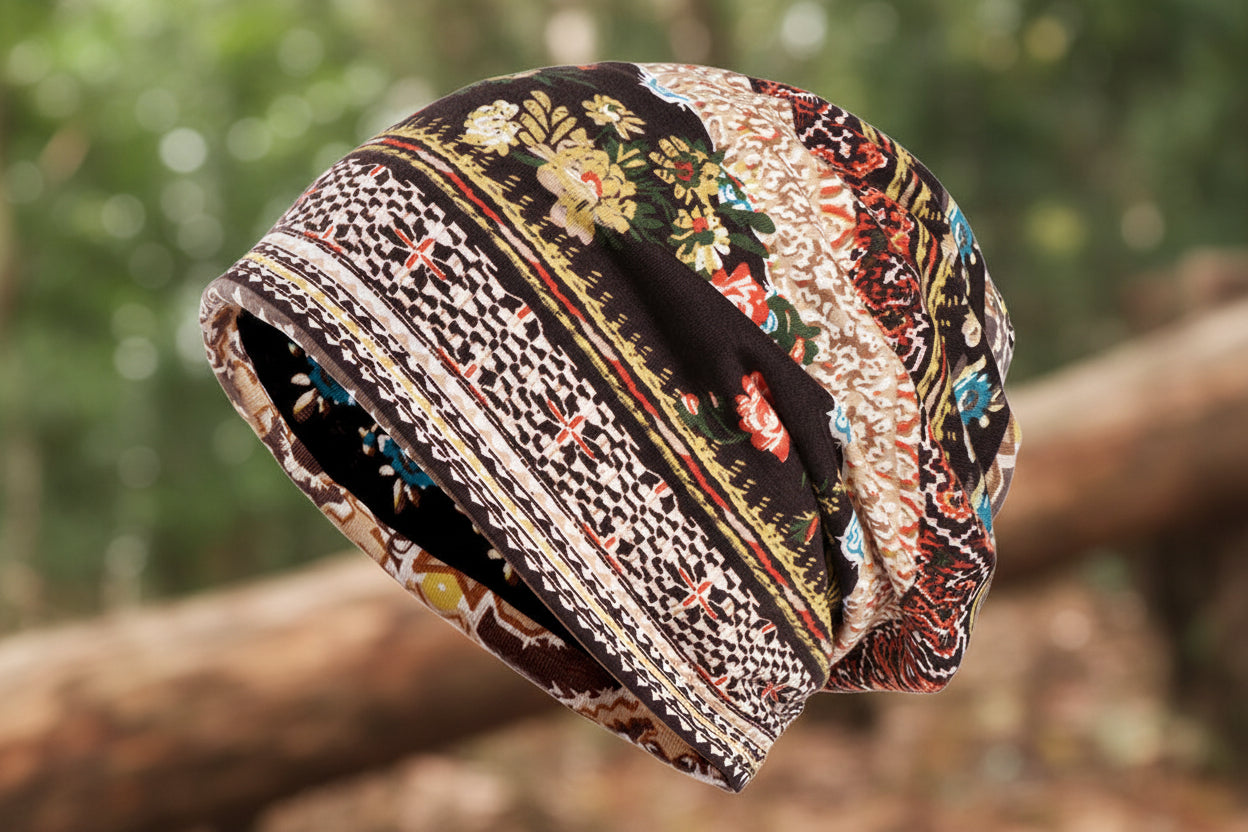 Boho-Spirit für jeden Tag: Deine Print-Beanie