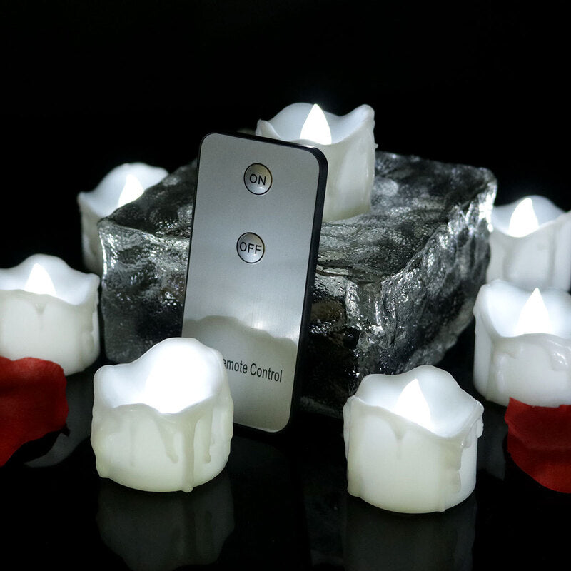 Soft Glow – 12er Set LED-Teelichter mit Fernbedienung