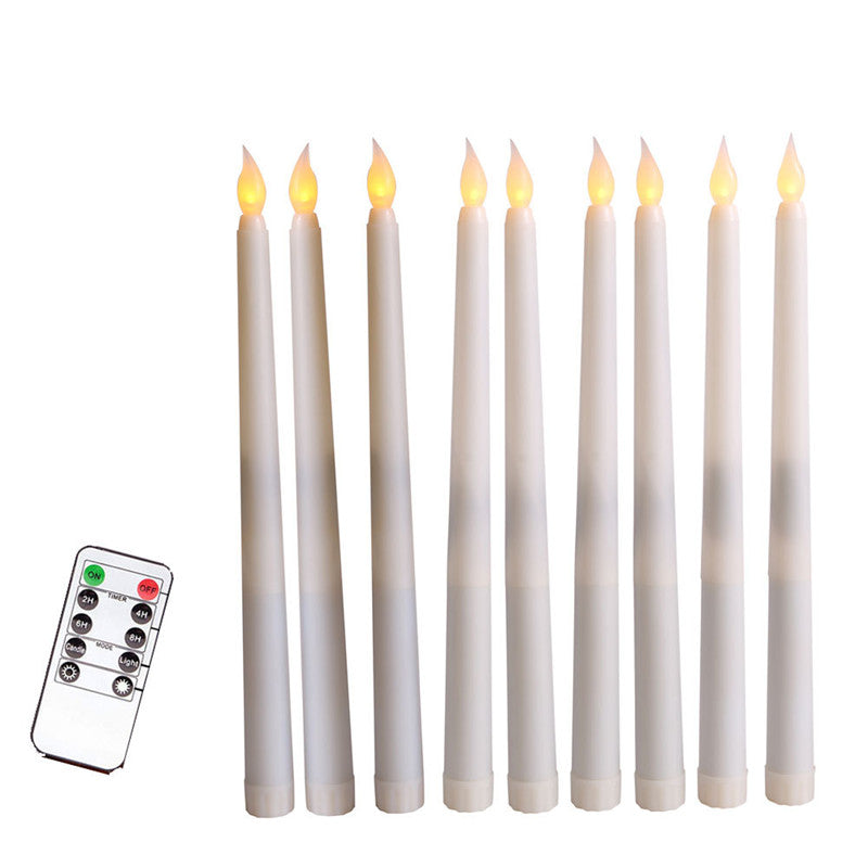 28cm Remote Control LED Electronic Candle Rod Wax Plastic Simulation Wedding Decoration Christmas Day Wedding Birthday Decoration
