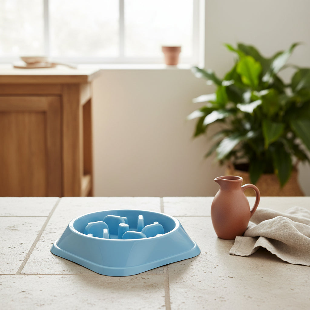 Mindful Feeding: Geometrischer Anti-Schling-Napf für entspannte Mahlzeiten