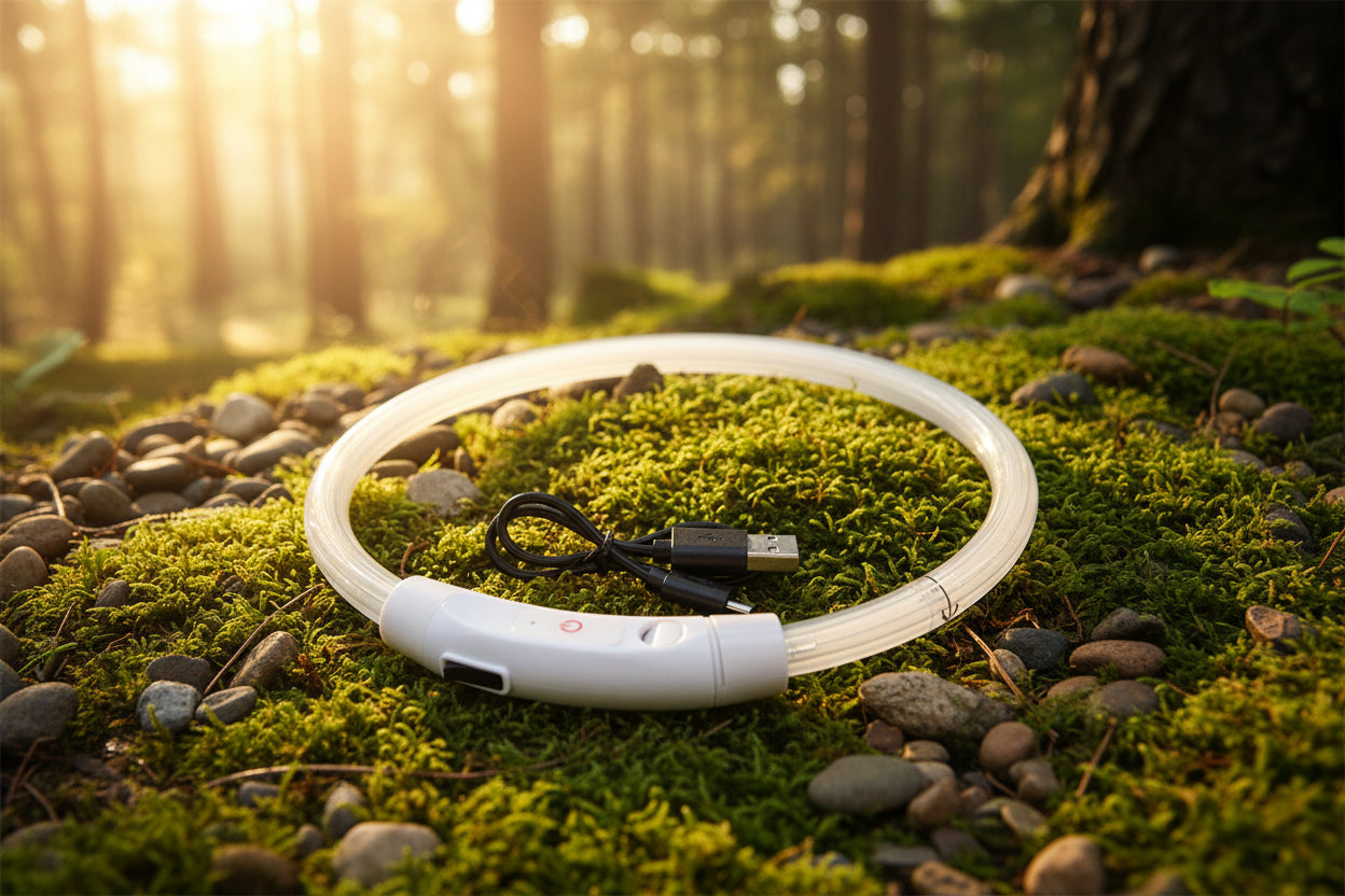 GlowGuard: Wiederaufladbares LED-Sicherheitshalsband