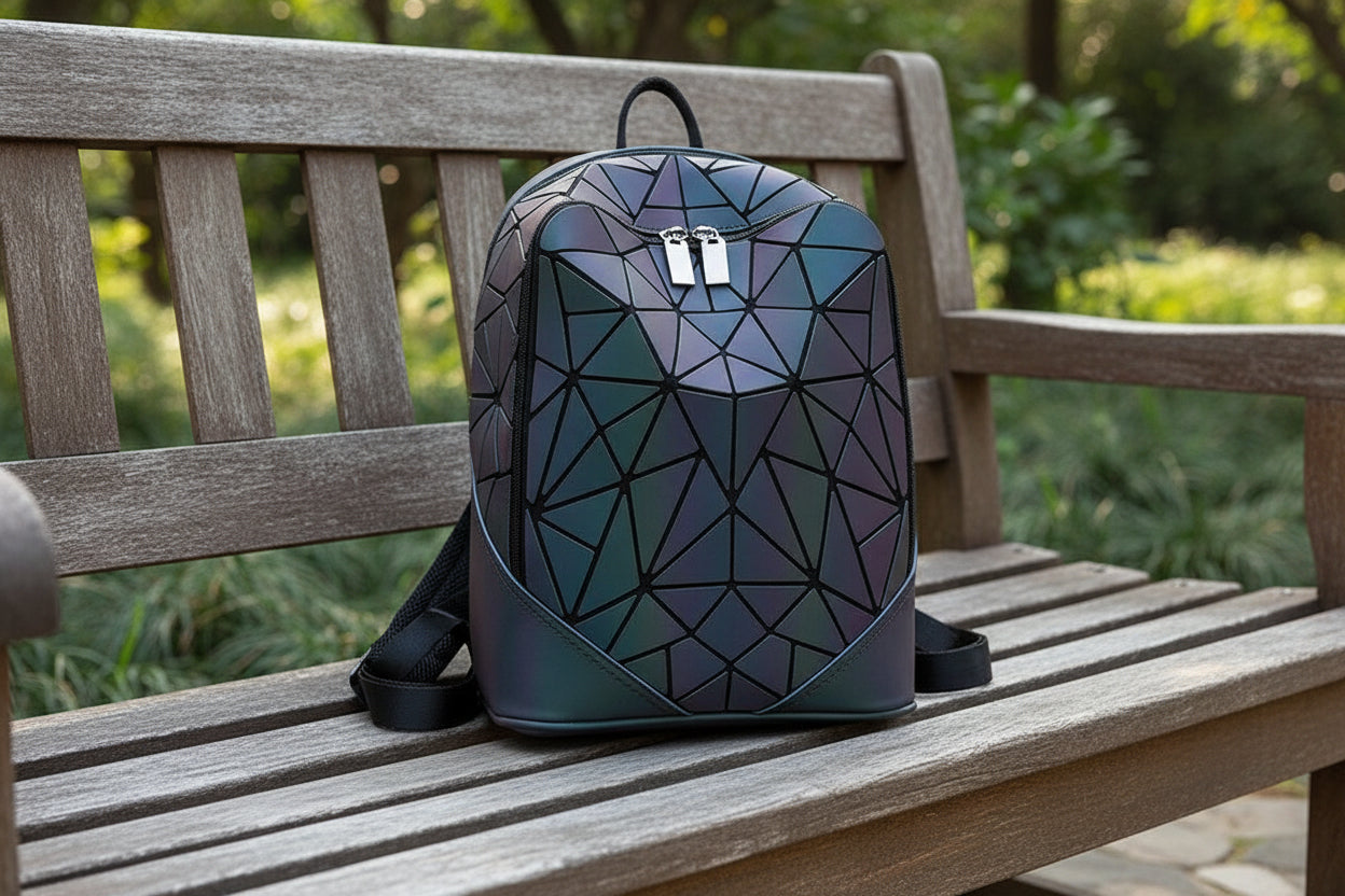 Aurora Dome – Geometrischer Reflektor-Rucksack