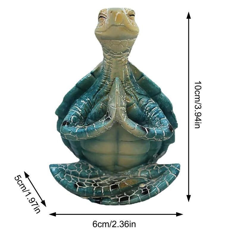 Deko-Figur „Zen-Schildkröte“ aus Kunstharz