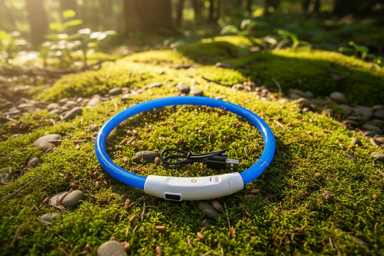 GlowGuard: Wiederaufladbares LED-Sicherheitshalsband