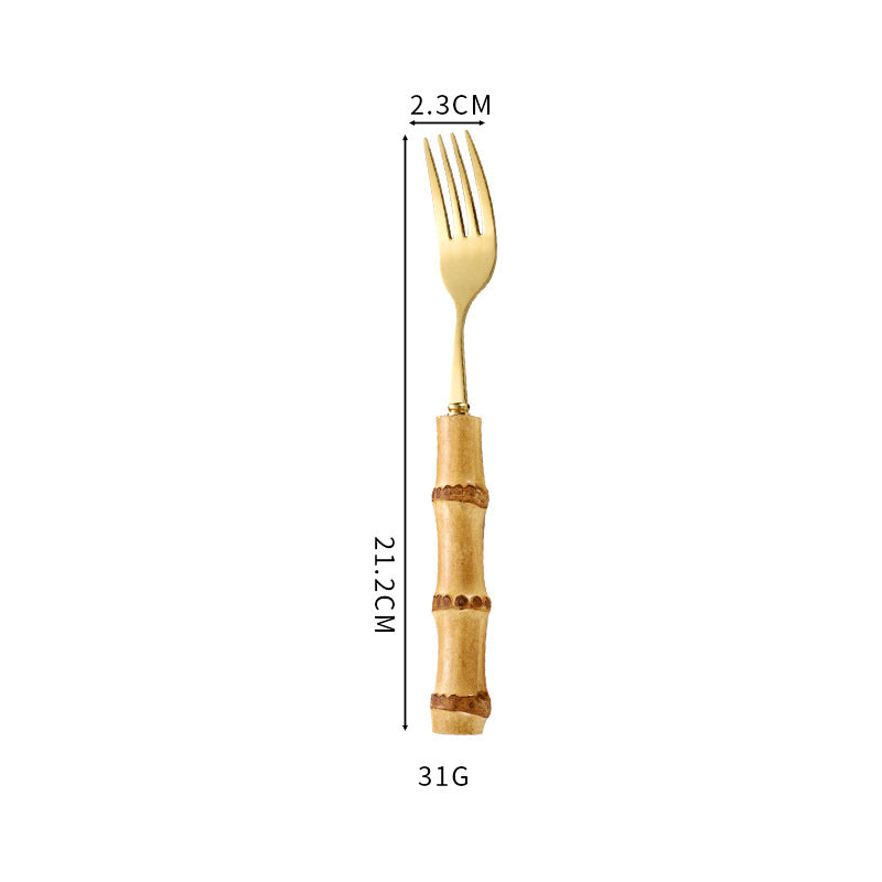 Island Feast – Edles Besteck-Set mit natürlichen Bambusgriffen