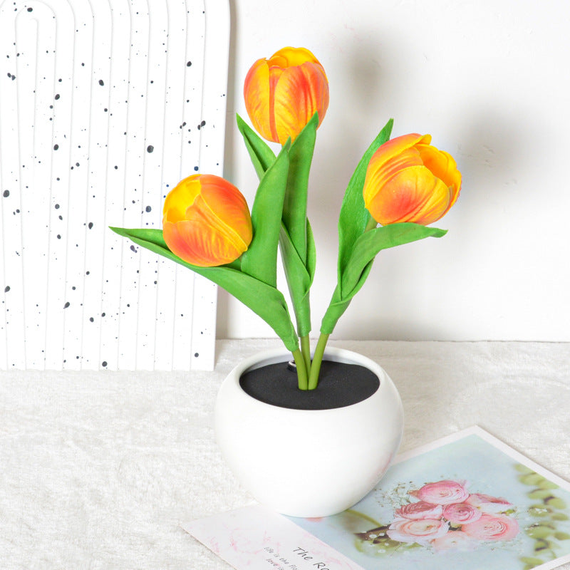 Soft Glow Tulip – Dimmbare LED-Blumenlampe & Event-Highlight