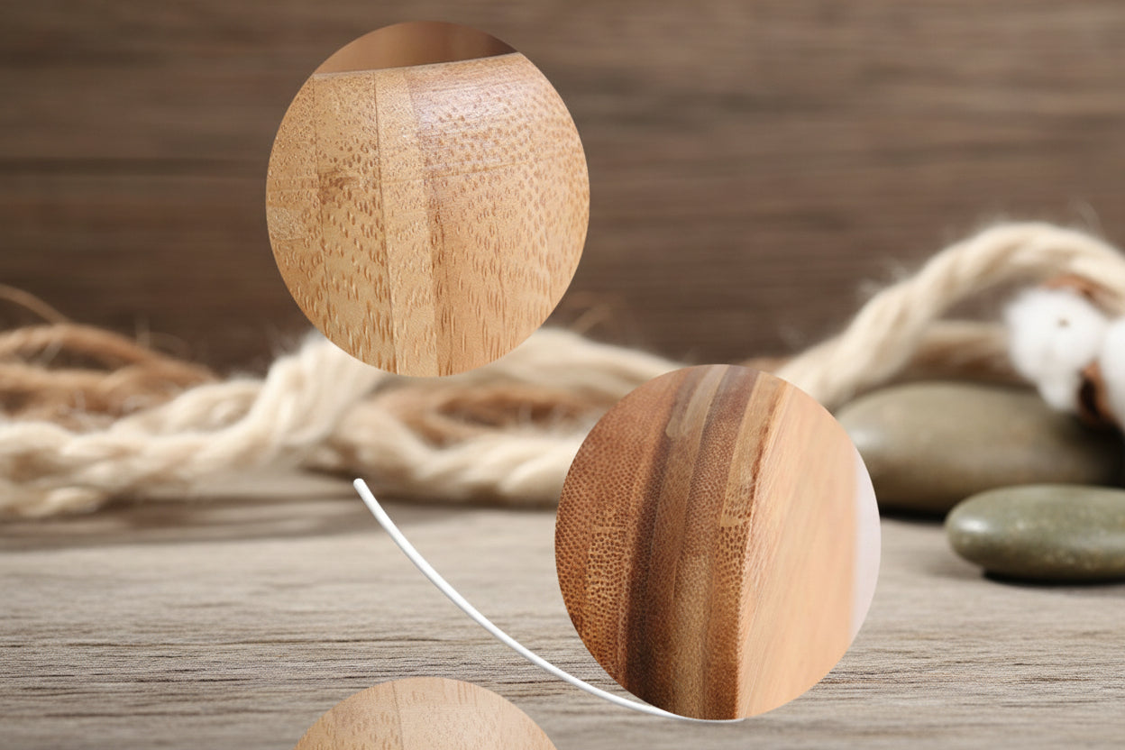 „Bamboo Grind“ – Rustikaler Bambus-Mörser mit Stößel