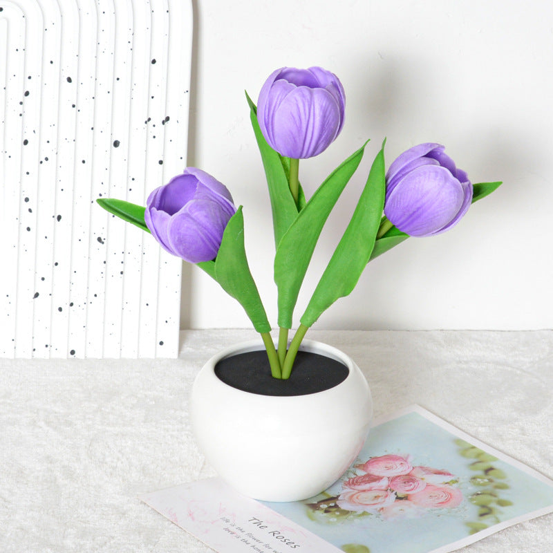 Soft Glow Tulip – Dimmbare LED-Blumenlampe & Event-Highlight