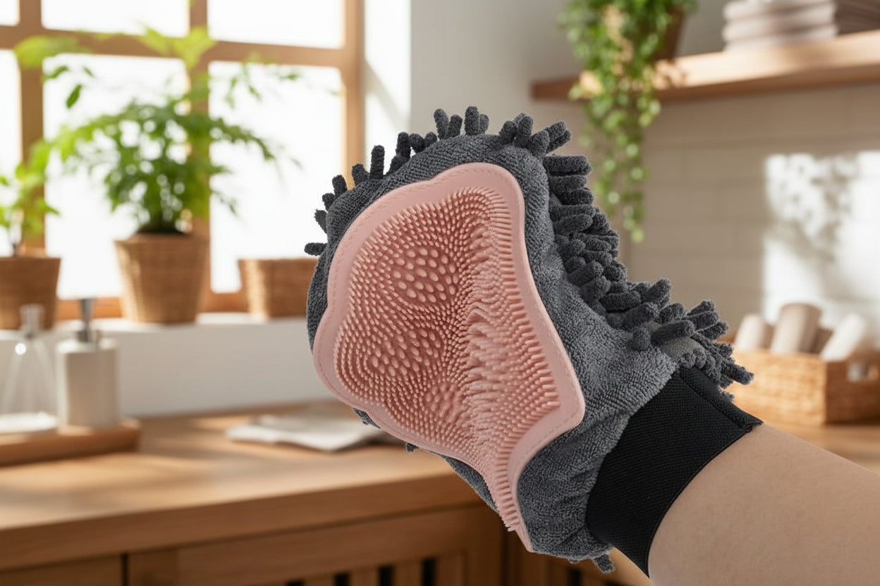 Cloud Groomer: Doppelseitiger Pflege- & Massagehandschuh
