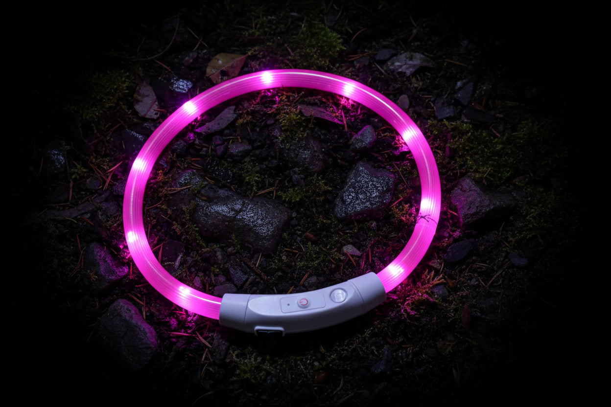 GlowGuard: Wiederaufladbares LED-Sicherheitshalsband