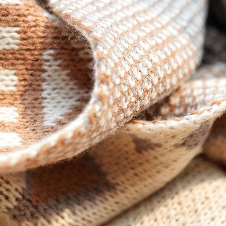 Vintage Dream: Deine Kaschmir-weiche Boho-Decke 'Cloud Mink' mit Quasten
